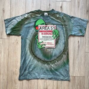 1996 Alien Eight Tye Dye Glow In The Dark Tee